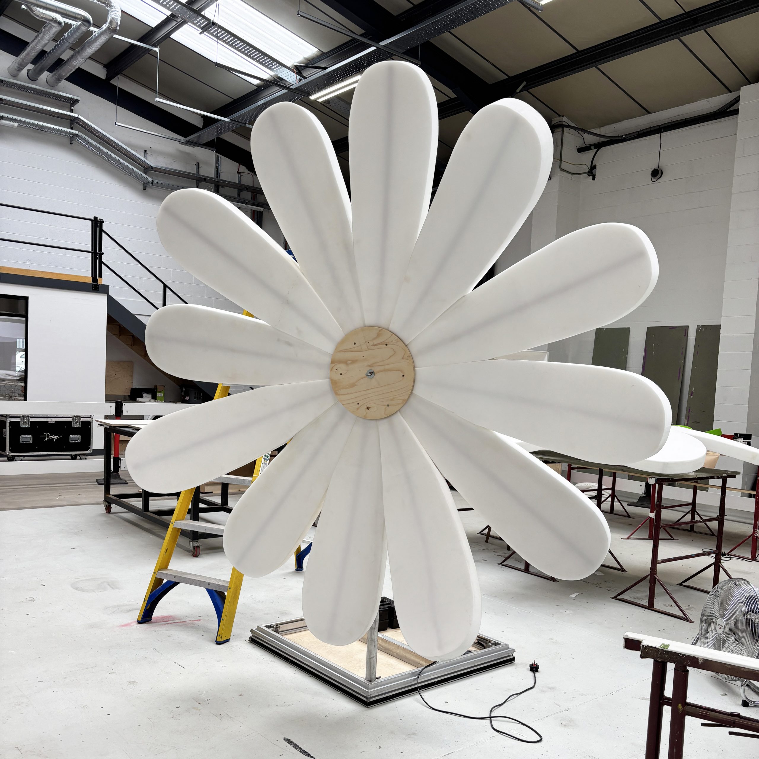 Louise Frost Multidisciplinary freelance maker and scenic creative with props, paint finishes:, floral and plant installations, set dressing, sign writing and calligraphy